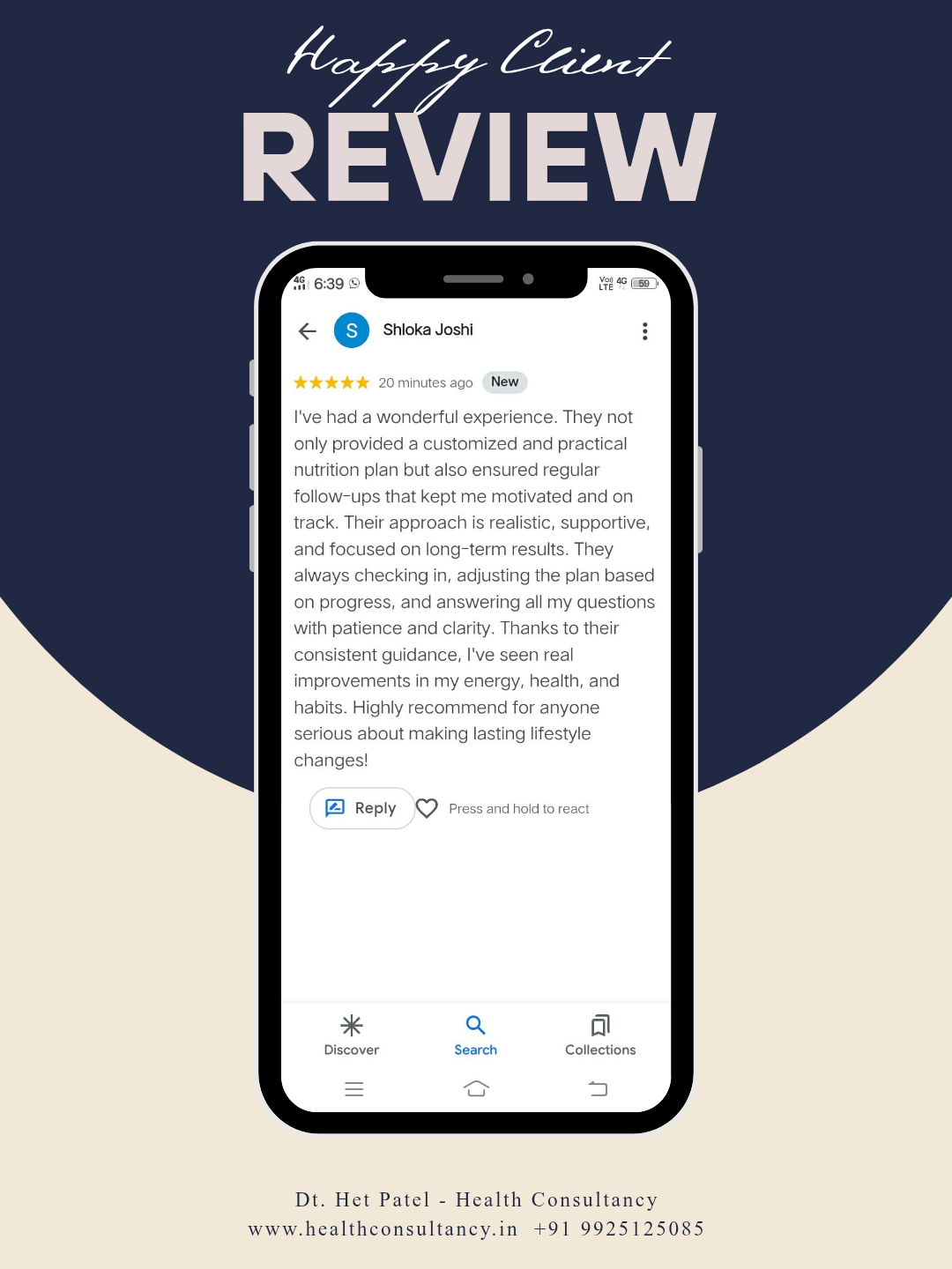 Shloka Joshi testimonial