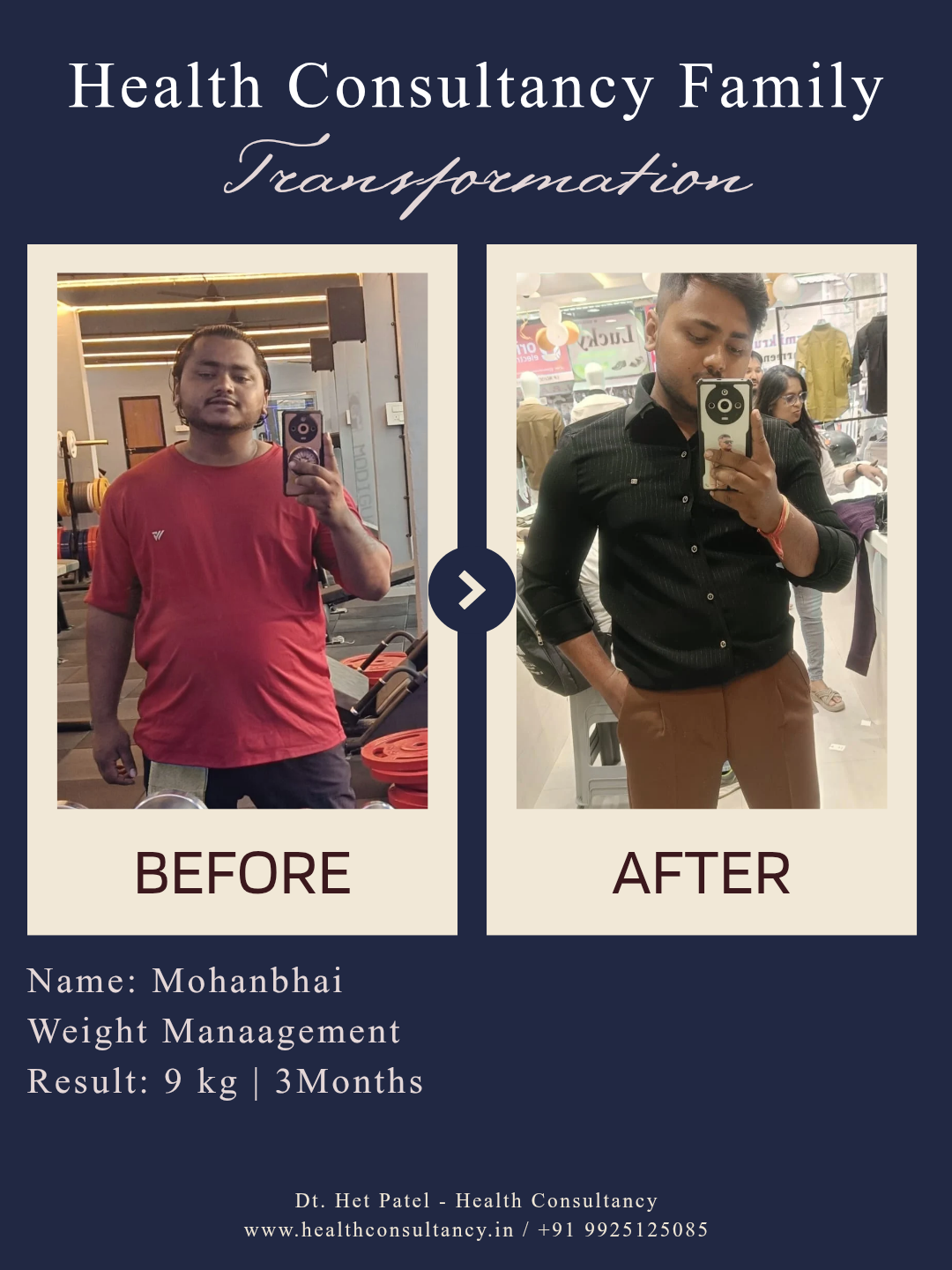 Mohanbhai testimonial